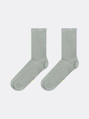 Детские высокие носки светло-оливкового цвета (1 упаковка по 5 пар)