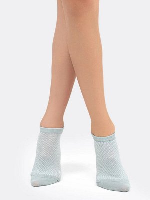 Короткие детские носки светло-оливкового цвета с сеткой (1 упаковка по 5 пар)
