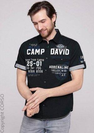 рубашка бренд CAMP DAVID рубашки для компакт-дисков (Cd Hemden)Цвет изделия: глубокое море Бренд: CAMP DAVID Ассортимент: He. Рубашки Размерная категория: Обычные размеры Рубашка с короткими рукавами 