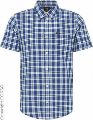 рубашка бренд Lee Рубашка Lee Ka на пуговицах Lee SS (Lee Ka Hemd Lee Button Down Ss)Цвет изделия: синий гимн Бренд: Lee Ассортимент: He. Рубашки Размерная категория: Обычные размеры Рубашка в клетку 