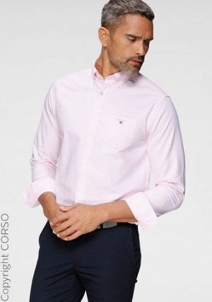 рубашка бренд Gant рубашка Ga с длинными рукавами Оксфорд (Ga Langarmhemd Oxford)Цвет изделия: светло-розовый Бренд: Gant Ассортимент: He. Рубашки Размерная категория: Обычные размеры Рубашка в стиле 