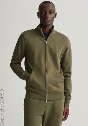 кофта бренд Gant спортивная куртка Gant (Gant Sweatjacke)Цвет изделия: rac.green Бренд: Gant Ассортимент: He. Категория размеров трикотажа/свитера: Нормальные размеры Легкая толстовка от GANT, Изготов