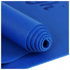 Коврик для йоги Sangh, 173х61х0,3 см, цвет синий