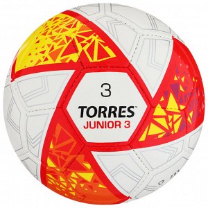 Футбольный мяч TORRES Junior-3, F323803, ручная сшивка, 32 панели, р. 3, PU
