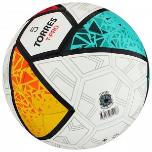 Футбольный мяч TORRES T-Pro, F323995, термосшивка, 32 панели, р. 5, PU