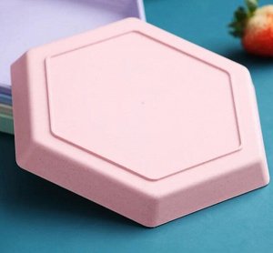 Блюдце из пшеничной соломы, 17*15*2 см, 1 шт