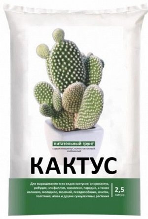 Грунт Для Кактусов 2,5 л. пакет