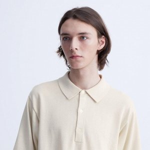 UNIQLO - трикотажная рубашка-поло с коротким рукавом - 35 BROWN