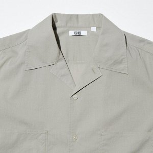 UNIQLO - рубашка с открытым воротником - 36 BROWN