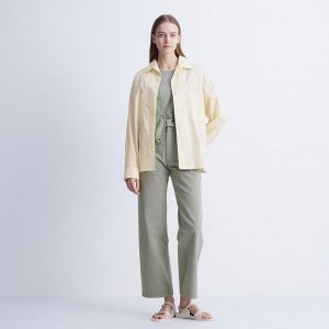 UNIQLO - рубашка с открытым воротником - 04 GRAY