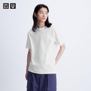 UNIQLO - повседневная футболка с круглым вырезом - 00 WHITE