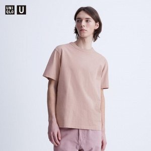 UNIQLO - повседневная футболка с круглым вырезом - 11 PINK