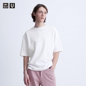 UNIQLO - хлопковая футболка оверсайз AIRism -  00 WHITE