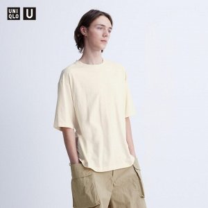UNIQLO - футболка Dry EX с круглым вырезом - 01 OFF WHITE