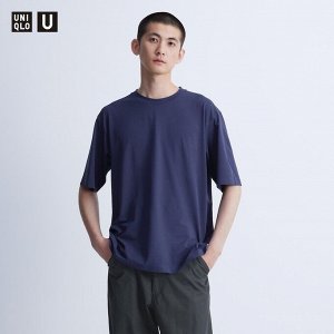 UNIQLO - футболка Dry EX с круглым вырезом - 67 BLUE