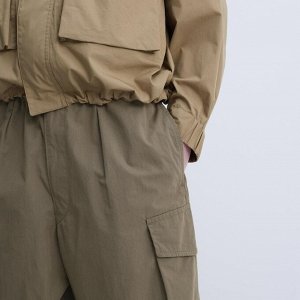 UNIQLO - стильные широкие брюки-карго - 30 NATURAL