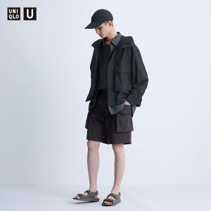 UNIQLO - повседневные шорты-карго выше колен - 09 BLACK