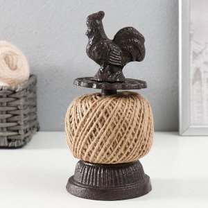 Фигурка-катушка для ниток чугун «Петушок», 10x10x20 см