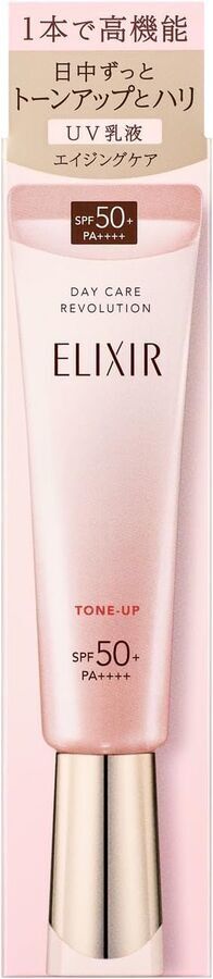 SHISEIDO Elixir Day Care Revolution Tone Up - выравнивающая база под макияж с максимальной SPF защитой