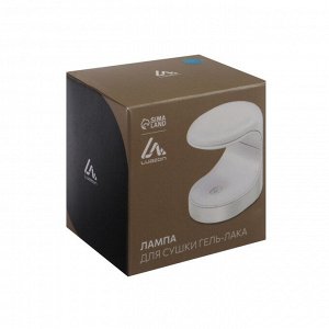 Лампа для маникюра Luazon LUF-07, UV/LED, 3 диода, 16 Вт, для типс, USB, белая