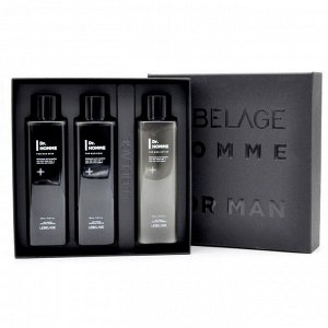 Lebelage Подарочный набор уходовых средств для лица мужской / Dr. Homme For Man 3 Set, 250 мл x 3