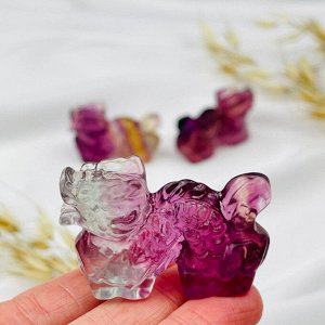 Фигурка резная "Дракон" из Флюорита