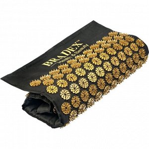 Коврик акупунктурный Bradex «Нирвана» 60х40 см, цвет чёрный, золотой