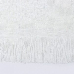 Плед Этель Cotton 130*180см , цв.молочный,80%хлопок, 20% п/э
