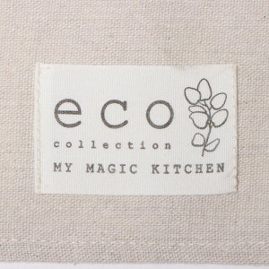 Дорожка на стол Доляна My magic kitchen, 40х149±2 см, рогожка, хлопок 160 г/м2