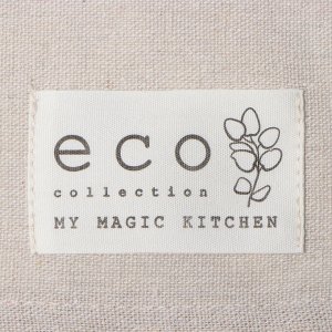 Набор полотенец Доляна My magic kitchen, 35х60±2 см - 2 шт, рогожка, хлопок 160 г/м2