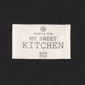 Полотенце Этель Kitchen 40х70 см, цв.черный, 100% хл, саржа 220 г/м2