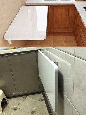 Подвесной складной столик. Черный