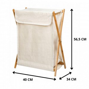 Складная текстильная корзина для белья