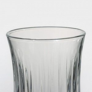 Набор стеклянный для чая Elysia, 12 предметов: стакан 200 мл, 6 шт, блюдце d=13 см, 6 шт