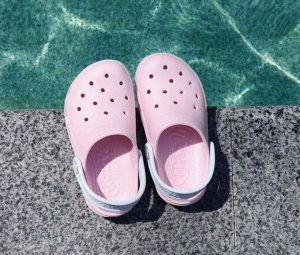 Сабо детское пляжная обувь для девочки цвет Розовый