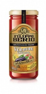 Соус томатный Filippo Berio овощи гриль 340г ст/б (1*6)(#36) Италия (шк 3198)