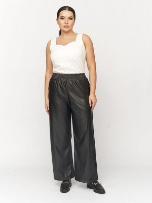 Брюки из эко-кожи BB22034BLK01