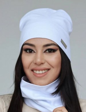 GRAFSI Комплект шапка со снудом(белый)