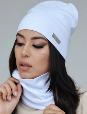 GRAFSI Комплект шапка со снудом(белый)