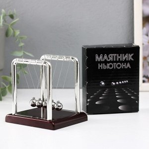 Маятник настольный антистресс «Шары Ньютона. Колыбель техно», квадрат, 9?9?7.5 см