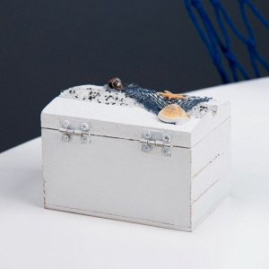 Деревянная шкатулка для украшений «Море» 9?6?6 см