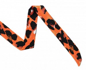 Женский сарафан, цвет оранжевый, принт "леопардовый"