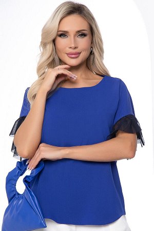 Блуза "Джессика" (синяя) Б8656