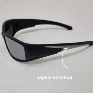 Очки мужские поляризованные матовые с зеркальными линзами, 445, арт. 354.887