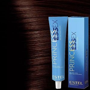 Крем-краска для волос PRINCESS ESSEX  Крем-краска 6/77 Тёмно-русый коричневый интенсивный/мускатны­й орех