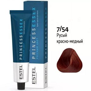 Крем-краска для волос PRINCESS ESSEX  7/54 Средне-русый красно-медный. Гранат