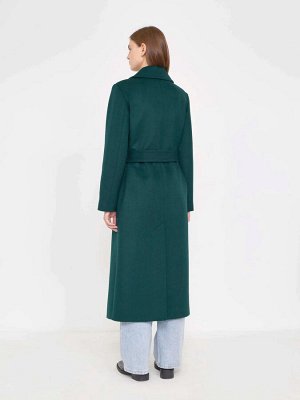 Пальто с поясом  цвет: Зеленый R124/duellum