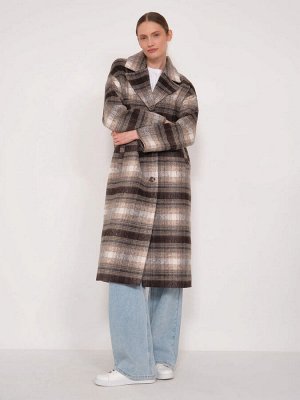 Пальто в клетку цвет: Мультиколор R127/tonks