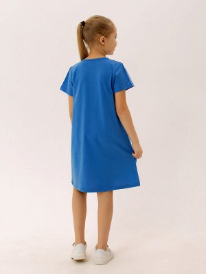 Платье ФЛ-3 "Мульти" темно-голубой
