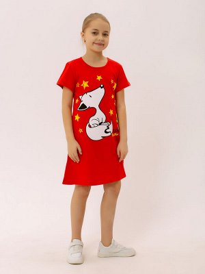 Платье ФЛ-3 "Мульти" красный